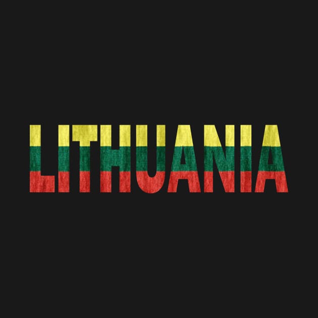 Lithuania Lithuanian Flag Lietuva Souvenir by Nirvanibex