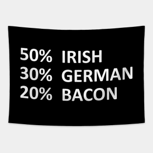 20% Bacon - Funny - White Lettering Tapestry