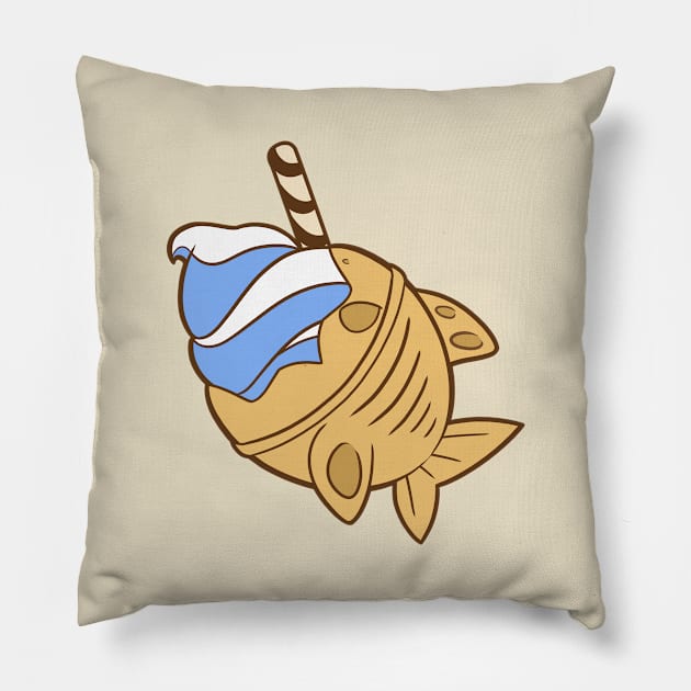 Shark Taiyaki Pillow by kinokashi