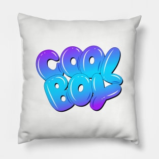 Cool boy hand lettering blue color Pillow