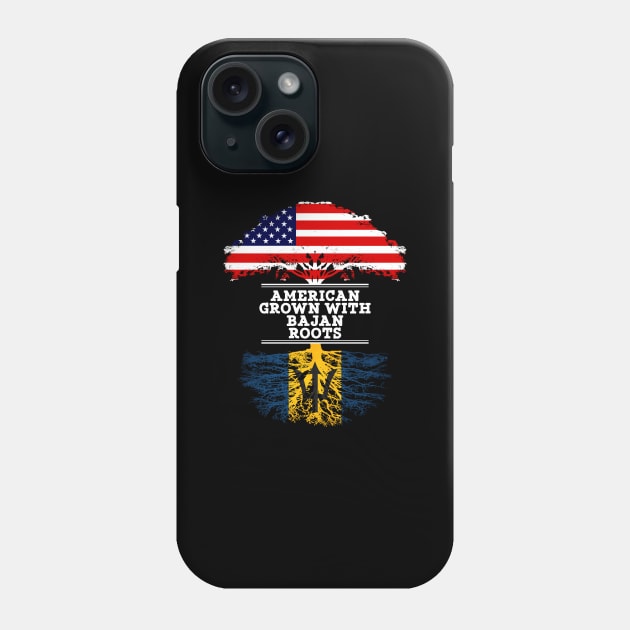 American Grown With Bajan Roots - Gift for Bajan From Barbados Phone Case by Country Flags