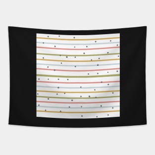 cute stripes pattern white Tapestry