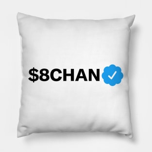 $8chan Funny Sarcastic Parody Blue Badge Verification Gift Pillow