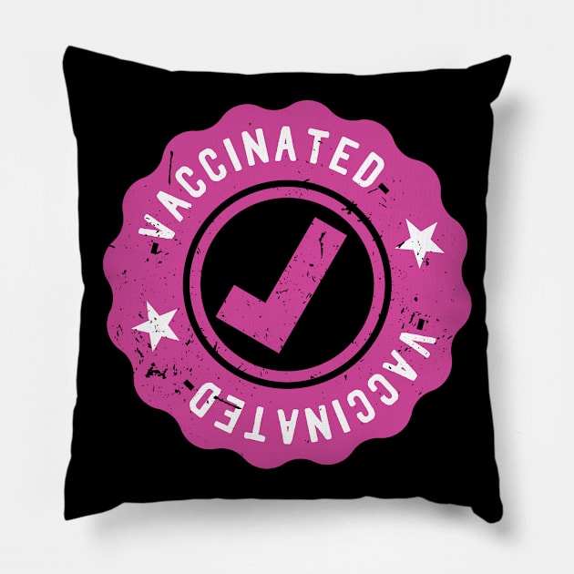 Vaccinated Check fully vaccinated Pillow by Gaming champion