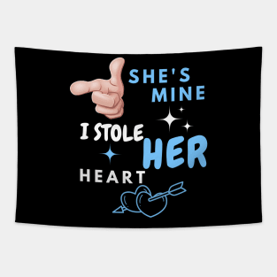 She’s Mine  A Bold Statement Tee Tapestry