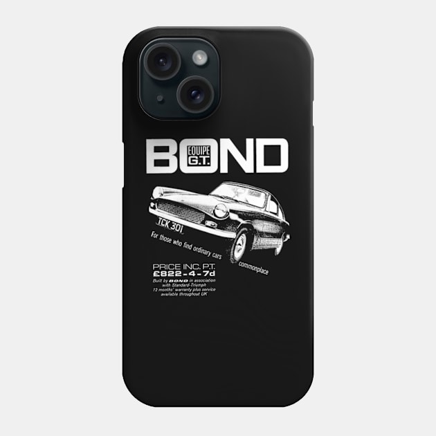 BOND EQUIPE GT - advert Phone Case by Throwback Motors