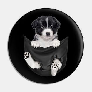 Border Collie dog love Pin