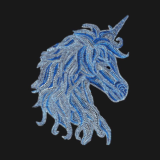 Mythical Unicorn - Blue by Amy Diener