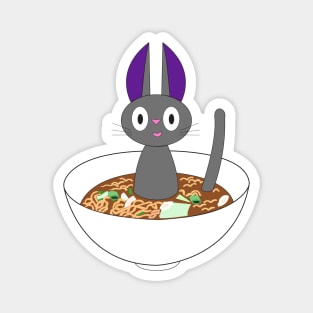 Ramen Black Cat Magnet