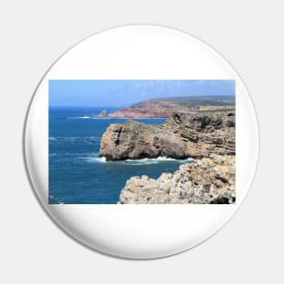 Atlantic Coastline at Cabo Sao Vicente, Portugal Pin