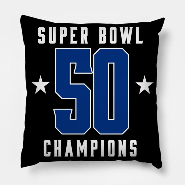 Super bowl 50 Champions Pillow by ezx