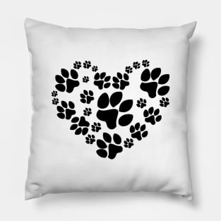 Image: Pet love (black) Pillow