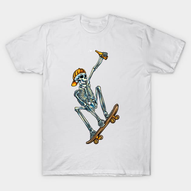 Skull Skateboard T-Shirt