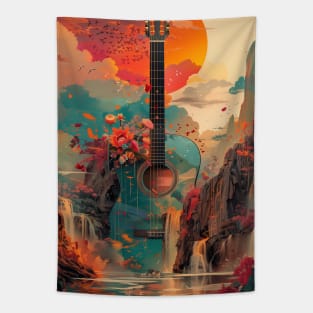 Guitar Country Tapestry