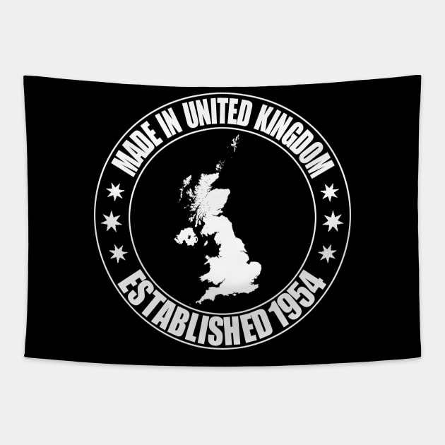 Made in the UK Established 1954 (Black) Tapestry by PattisonAvePhanatics