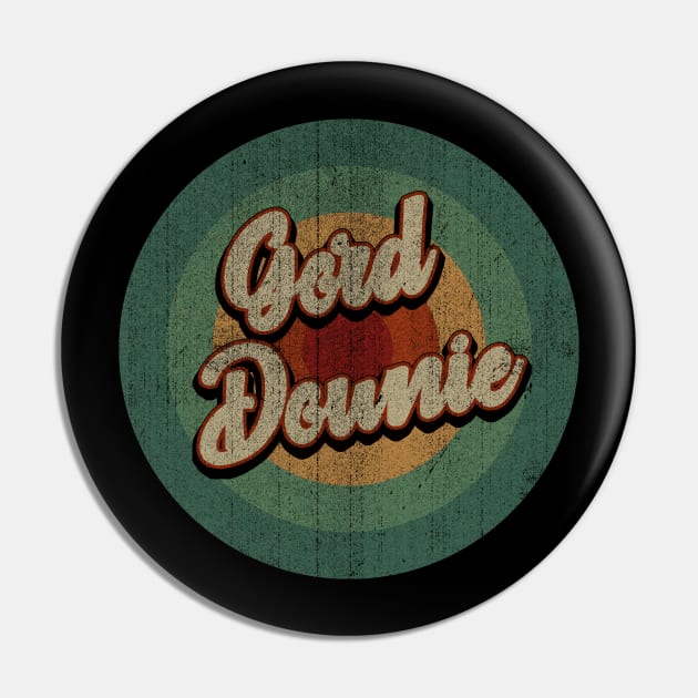 Circle Retro Vintage Gord Downie Pin by Jokowow