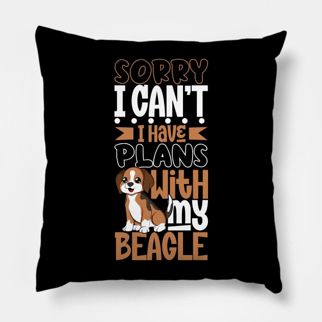 I have plans with my Beagle Pillow by Modern Medieval Design