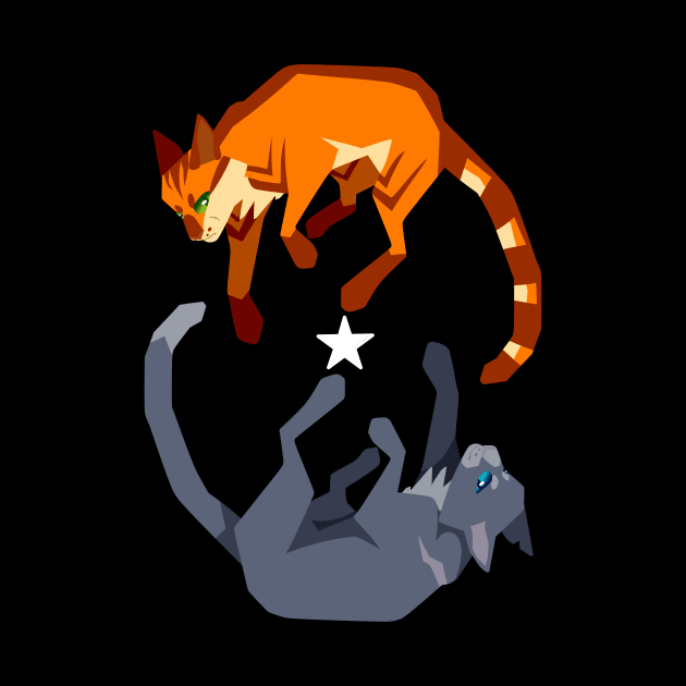 Fireheart and Bluestar by Tigerparadise