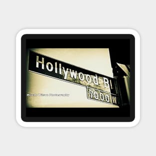 Hollywood Boulevard, Hollywood, California by Mistah Wilson Magnet