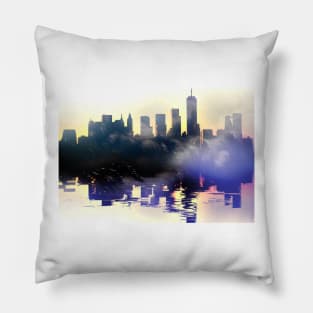 Skyline Reflection Pillow