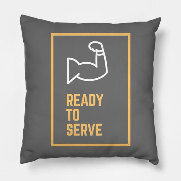 Ready to Serve Pillow by Mission Bear