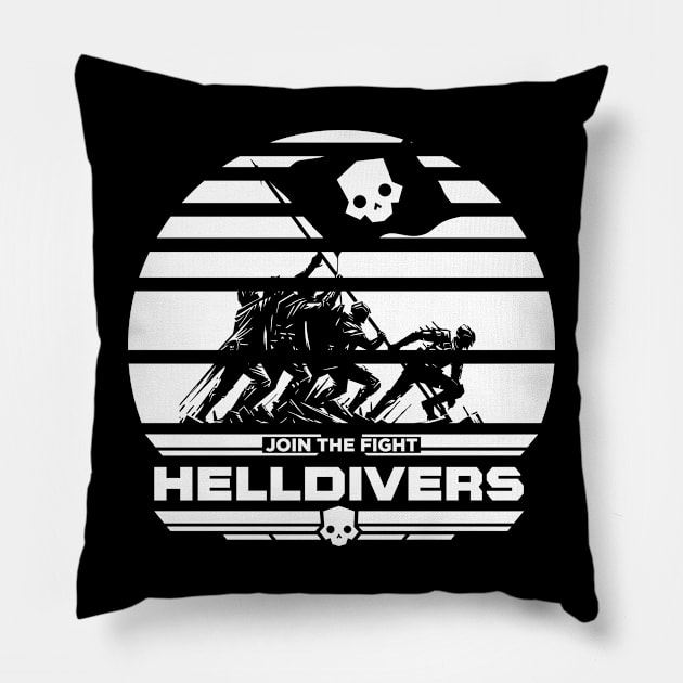 Helldivers join the fight Pillow by jorgejebraws