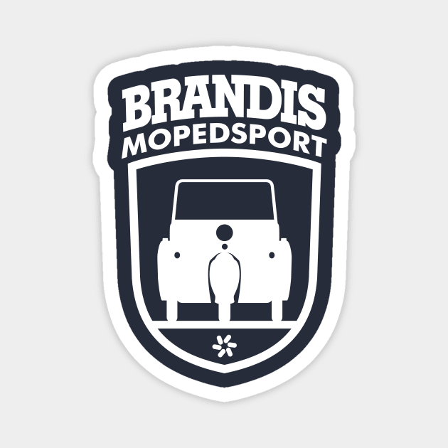 Krause Duo Mopedsport Brandis Coat of Arms (white) Magnet by GetThatCar