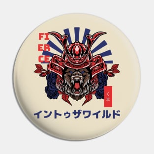 Samurai Warrior Bear Pin