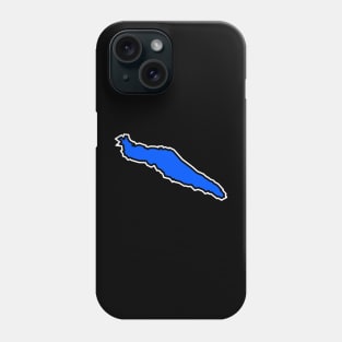 Texad Island Silhouette in Indigo Blue - Plain and Simple - Texada Island Phone Case