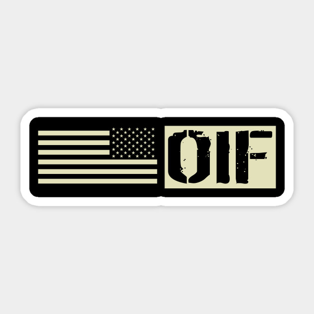 Oif Veteran Oif Veteran Sticker Teepublic