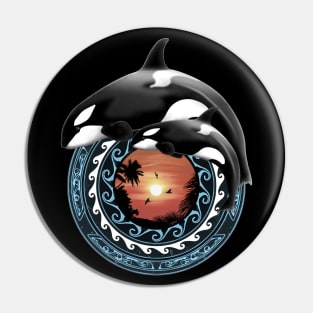 Orca Killerwhales Pin