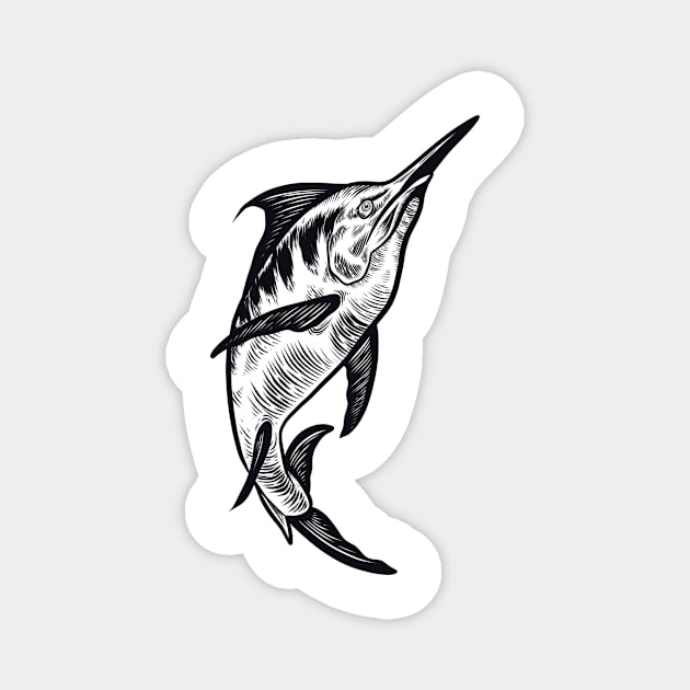 Marlin fish Magnet by Adorline