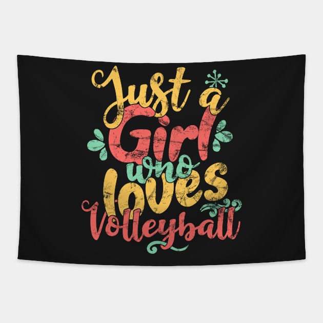 Just A Girl Who Loves volleyball Gift product Tapestry by theodoros20