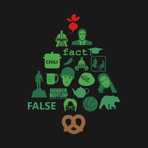 Dunder Mifflin The Office Christmas Tree - The Office - T-Shirt