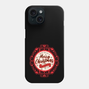 Vintage retro  Merry Christmas Phone Case