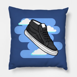 Mid Black Sneaker Pillow