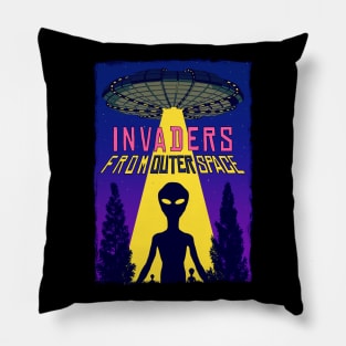 Invaders from outer space Pillow