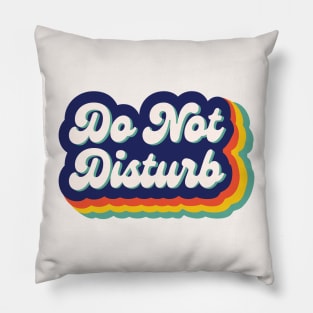 Do Not Disturb Retro Pillow