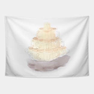 cup, dishes, watercolor, art, illustration, drink, food, tea, coffee, restaurant Tapestry