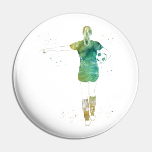 Soccer Player Girl Pin