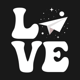 Aeronautical Engineer Aeronautical Engineering Plane LOVE T-Shirt