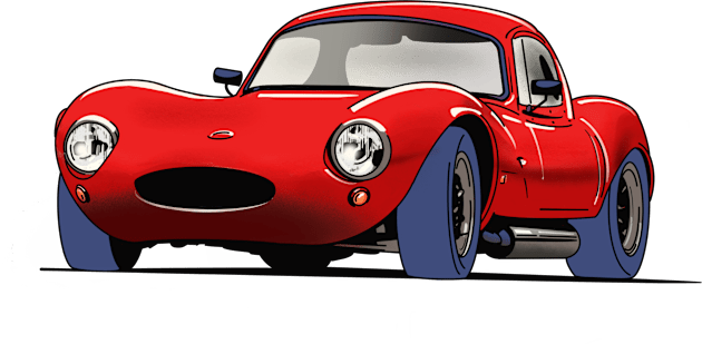 Ginetta G4 Vintage Sports Car in Red Kids T-Shirt by Webazoot