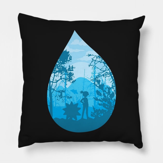 Cascade Christmas Pillow by SandiagoMonte