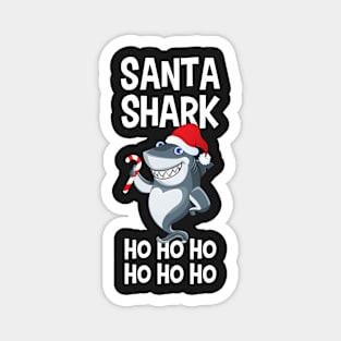 Santa Shark Ho Ho Ho Magnet