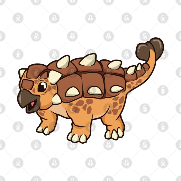 Kawaii Ankylosaurus by Modern Medieval Design