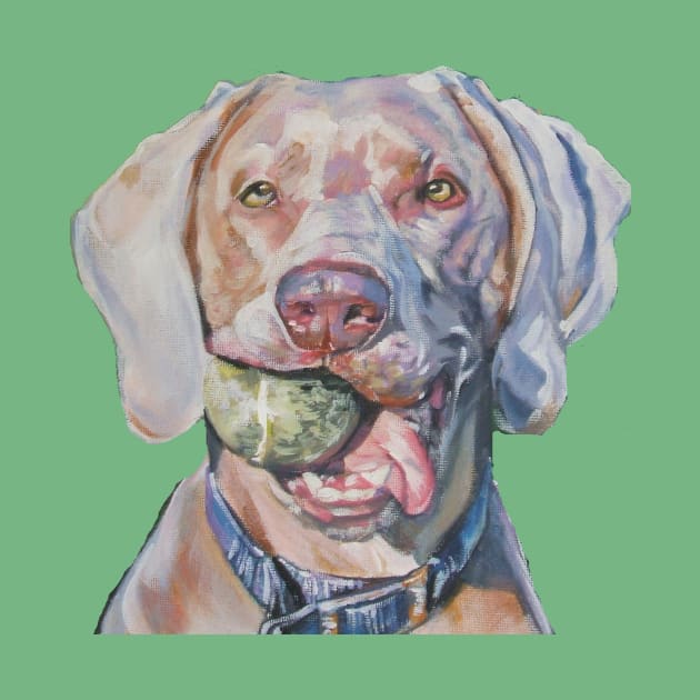 Weimaraner Fine Art Painting by LASHEPARD