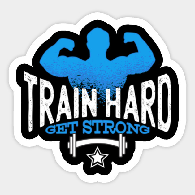 z2354 Wall Stickers Be Strong Train Hard Bodybuilding Bodybuilder Muscle