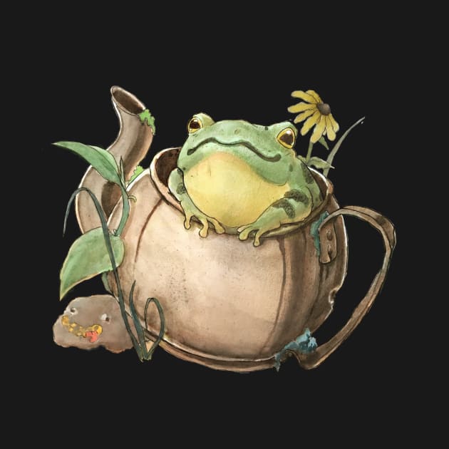 Froggy in a Teapot - George Washington - Over The Garden Wall Frog by sheehanstudios