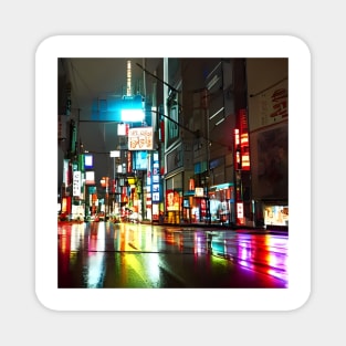 Tokyo Neon - Night Scenario - Realistic Magnet