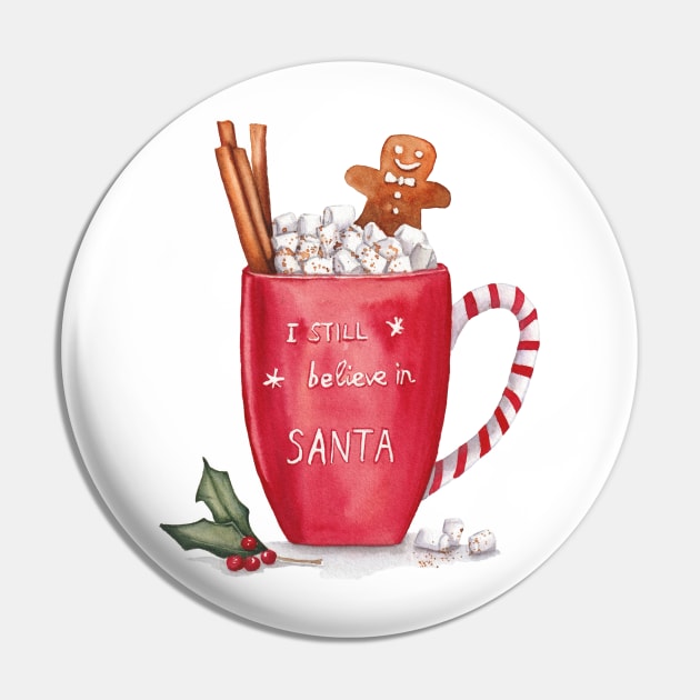 Hot chocolate Christmas cup Pin by InnaPatiutko